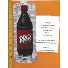 Large Coke Size Chameleon Soda Flavor Strip Dr Pepper 20oz ICON BOTTLE